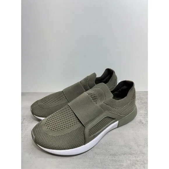 Blondo Mens Sneakers Size 9 Olive Green Knit Waterproof Athletic NEW