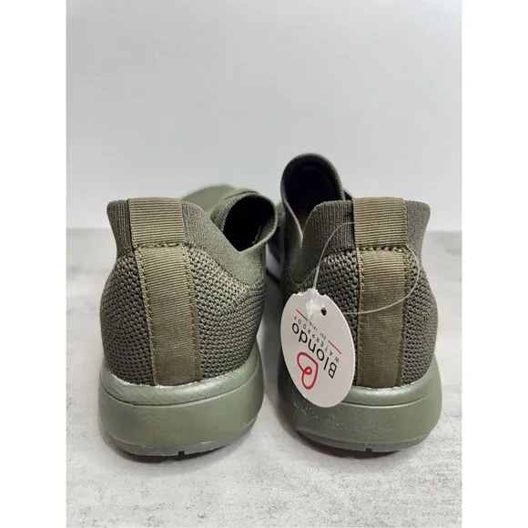 Blondo Mens Sneakers Size 9 Olive Green Knit Waterproof Athletic NEW