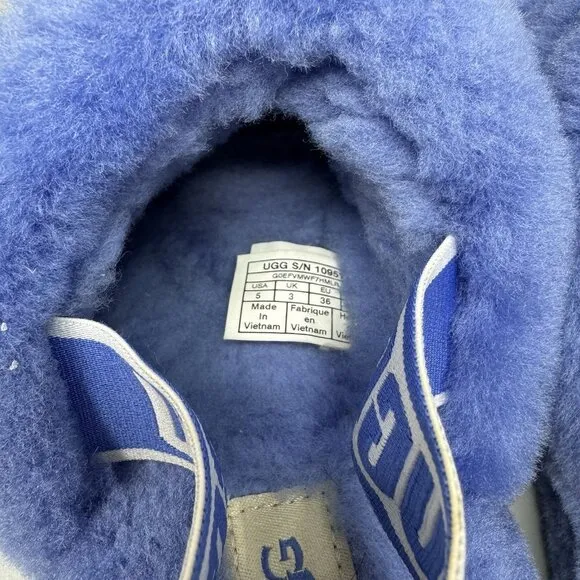 Blue UGG Classic Fluff Yeah 1095119 Slide Slippers Women's Size US 5