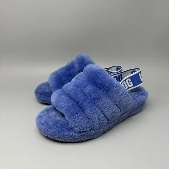 Blue UGG Classic Fluff Yeah 1095119 Slide Slippers Women's Size US 5
