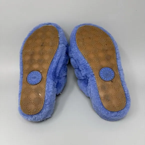 Blue UGG Classic Fluff Yeah 1095119 Slide Slippers Women's Size US 5