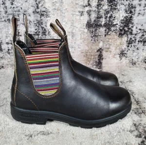 Blundstone Women's 1409 Stripes Chelsea Boot Brown Size 5.5
