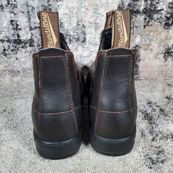 Blundstone Women's 1409 Stripes Chelsea Boot Brown Size 5.5