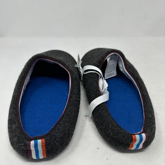 Boden Slip on Slippers Grey Men’s 9 EUR 42 Textured felt wool w/ Sherpa NEW