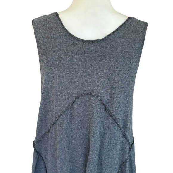 Bodil Tunic Dress Medium Asymmetric Lagenlook Minimalist Boho Grunge Whimsigoth