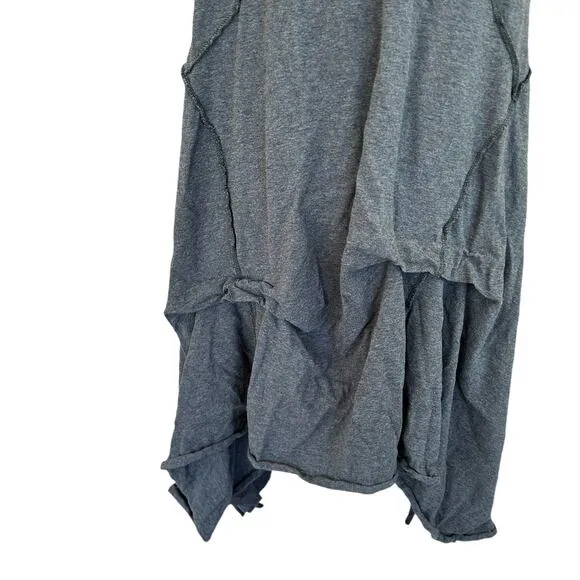 Bodil Tunic Dress Medium Asymmetric Lagenlook Minimalist Boho Grunge Whimsigoth