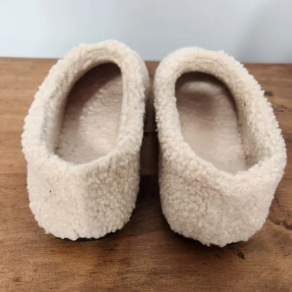 Bombas Sunday Slippers Faux Fur Sherpa Cream, Women's 7