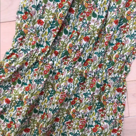 Bonpoint girls dress size 12 light cotton floral