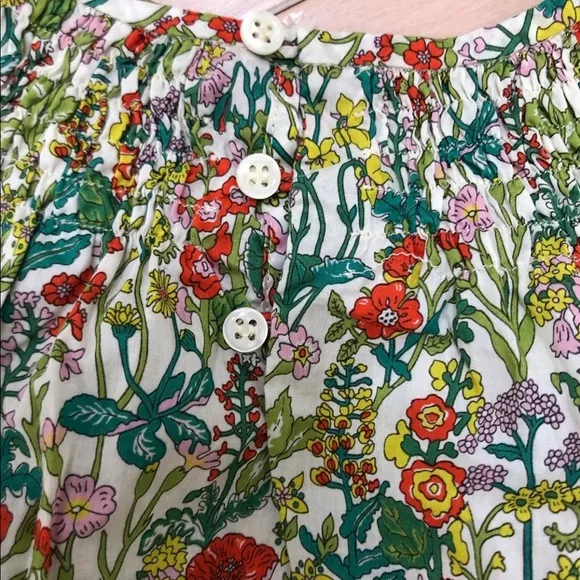 Bonpoint girls dress size 12 light cotton floral