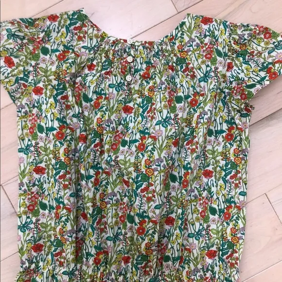 Bonpoint girls dress size 12 light cotton floral