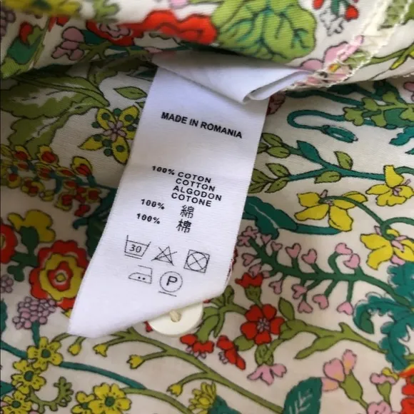 Bonpoint girls dress size 12 light cotton floral
