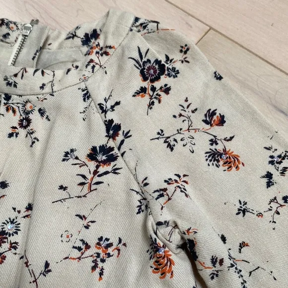 Bonpoint girls soft cotton wool lined floral dress
