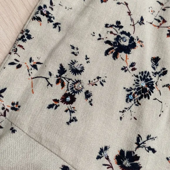 Bonpoint girls soft cotton wool lined floral dress
