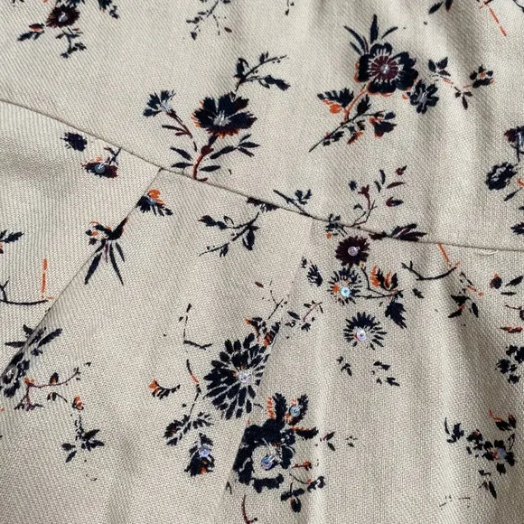 Bonpoint girls soft cotton wool lined floral dress