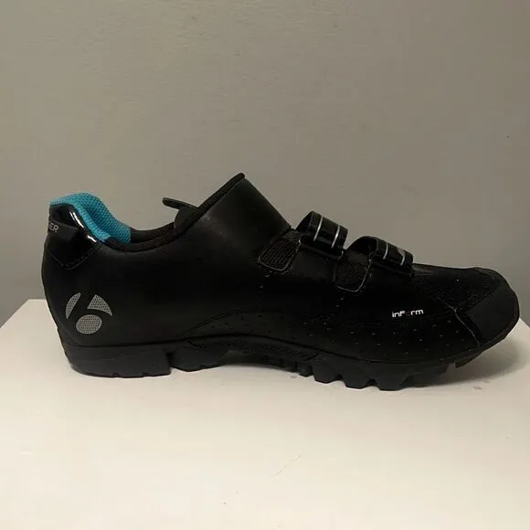 Bontrager Igneo Women's Black Blue Outdoor Cycling Athletic Shoes Size 11.5