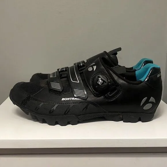 Bontrager Igneo Women's Black Blue Outdoor Cycling Athletic Shoes Size 11.5