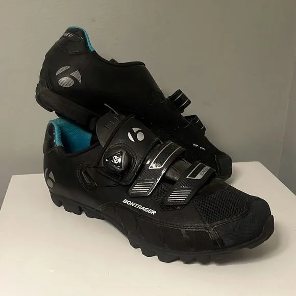 Bontrager Igneo Women's Black Blue Outdoor Cycling Athletic Shoes Size 11.5