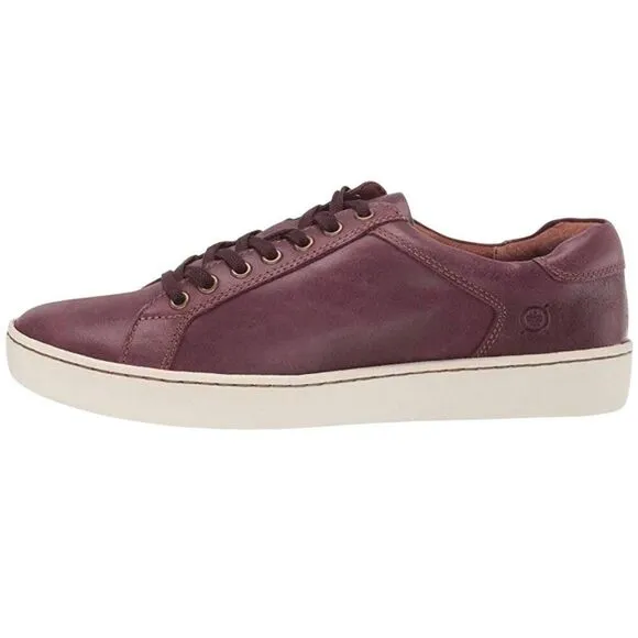 Born Leather Womens Oxford lace up size 9M Burgundy
