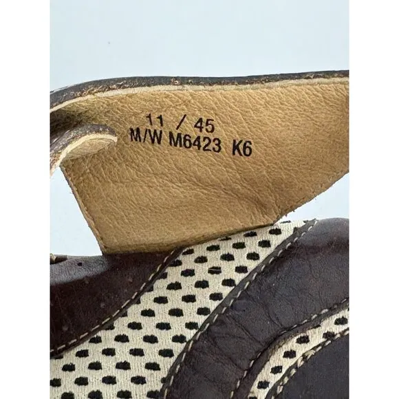 BORN Mens Cabot Sandal Size 11 Brown Fisherman Leather Weave Outdoor Shoes
