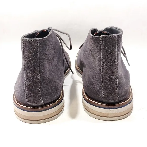 Bostonian Mens Dezmin Mid Chukka Boots Gray Suede Size 12 M US Ankle Shoes 16501