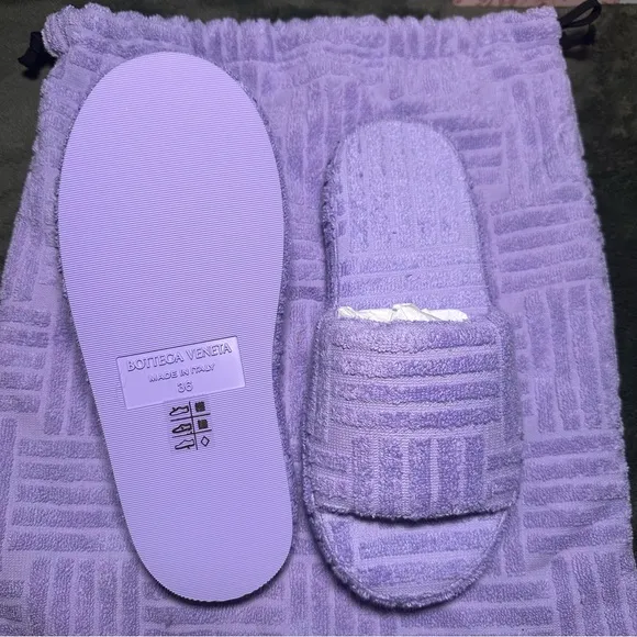 Bottega Veneta Purple Sandals Slides Slippers Brand New Never Worn.
