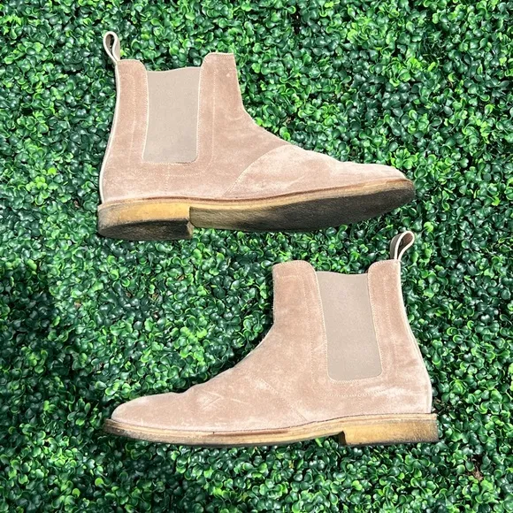 Bottega Veneta Suede Ankle Chelsea Boots 46