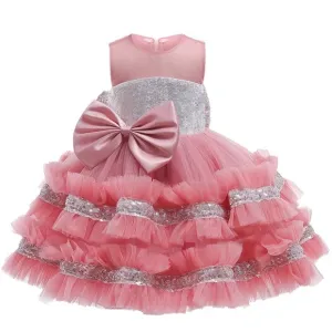Boutique Luxury Princess Sparkly Sequined Dress 5038