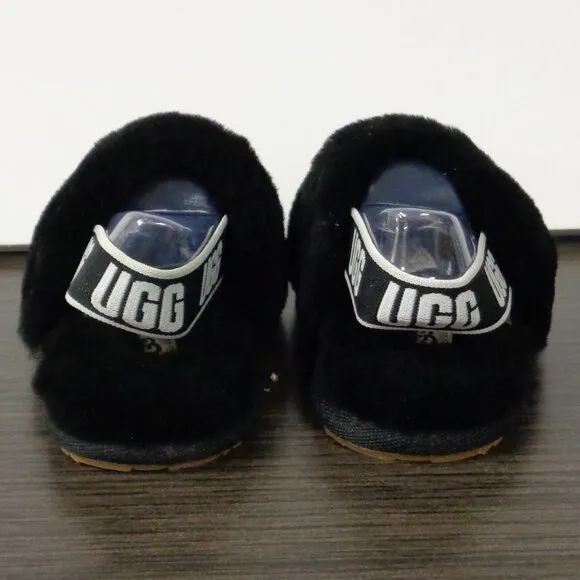 Brand New UGG T Fluff Yeah Slide. Black Sz 8 New In Box T/1098579T F53
