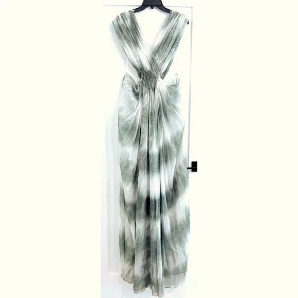 Bronx and Banco Solana Maxi Dress Green Women’s Size Small (4) Long Resort Gown
