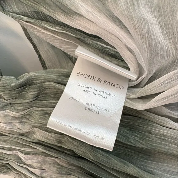 Bronx and Banco Solana Maxi Dress Green Women’s Size Small (4) Long Resort Gown