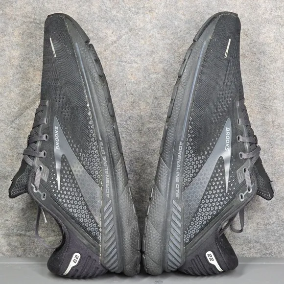 Brooks Adrenaline GTS 22 Running Shoes Cushioned Support Black Mens 13 Wide (2E)
