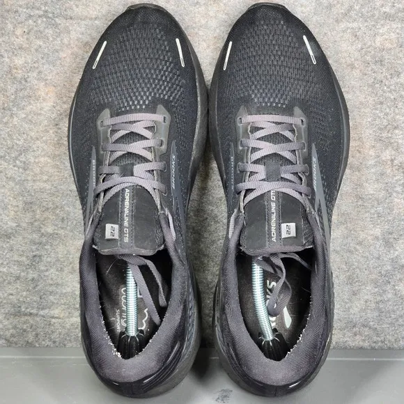 Brooks Adrenaline GTS 22 Running Shoes Cushioned Support Black Mens 13 Wide (2E)