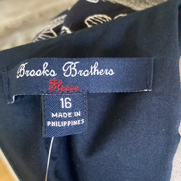 BROOKS BROTHERS GIRLS LUXURY DRESS 16 NEW