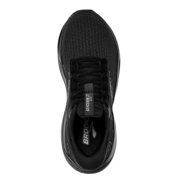 Brooks Men's Glycerin GTS 21 Black Running Shoes Flexible Size 14D
