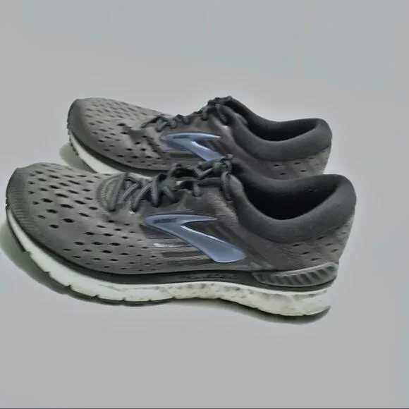Brooks Transcend 6 Running Athletic Shoe Sneaker Cushioned Gray Blue Women 7