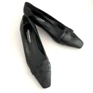 Bruno Magli Women's Black Leather Pumps sz 10 Like New Preppy Old Money Luxury