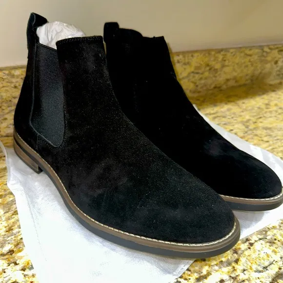Bruno Marc Men's Suede Leather Chelsea Ankle Boots