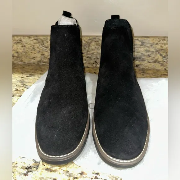 Bruno Marc Men's Suede Leather Chelsea Ankle Boots