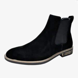 Bruno Marc Men's Suede Leather Chelsea Ankle Boots