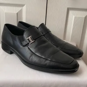BRUNOMAGLI Pivetto Black Leather Dress Loafer SZ 11.5