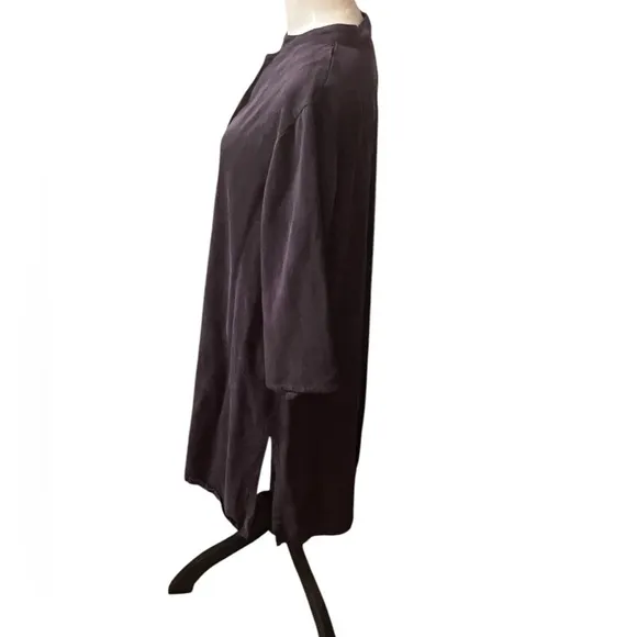 Bryn Walker Dress Womens Med 100% Tencel Minimalist Lagenlook Purple PTP 23