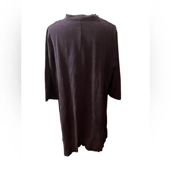 Bryn Walker Dress Womens Med 100% Tencel Minimalist Lagenlook Purple PTP 23