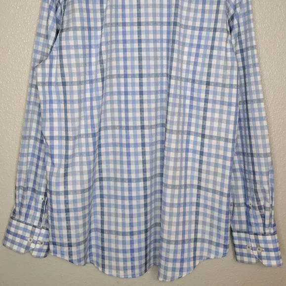 Bugatchi Men's Luxury Cotton Classic Fit Long Sleeve Casual Button Dress Shirt