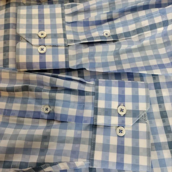 Bugatchi Men's Luxury Cotton Classic Fit Long Sleeve Casual Button Dress Shirt