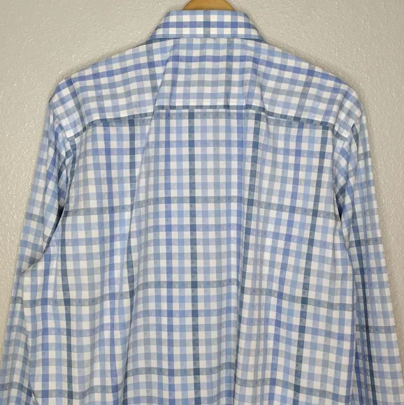 Bugatchi Men's Luxury Cotton Classic Fit Long Sleeve Casual Button Dress Shirt