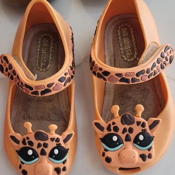 Bundle Of Baby Girl Shoes Includes Mini Melissa, Crocs, Chooze, Baby Gap Size 6