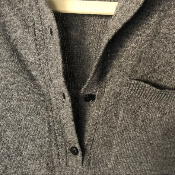 Burberry Children Holiday Cashmere Long Sleeve Knit Dress in Grey Size 14y
