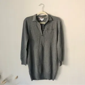 Burberry Children Holiday Cashmere Long Sleeve Knit Dress in Grey Size 14y