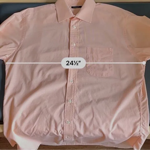 Burberry London Multicolor Apricot Dress Shirt Quiet Luxury Size L