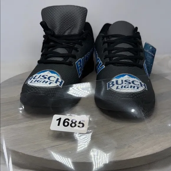 Bush Light Men's Black Athletic Shoes custom made Size 12